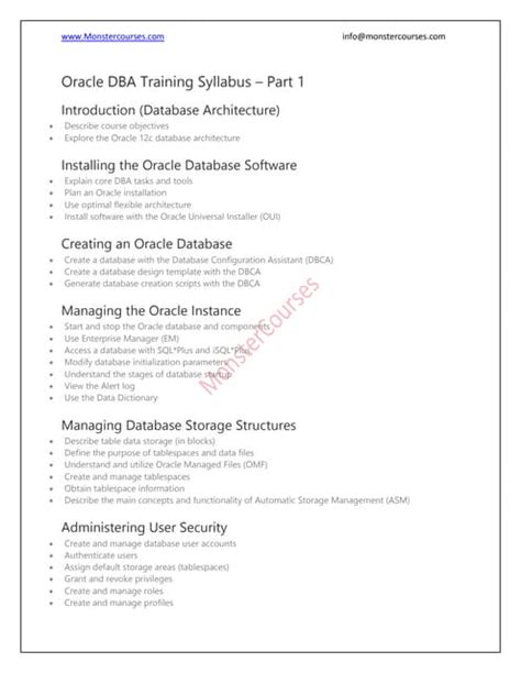Image result for Oracle Developer Course Syllabus