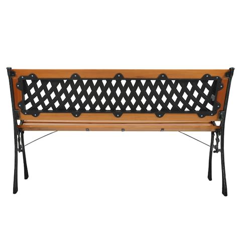 Winado 49.5-in W x 29-in H Natural Iron Garden Bench in the Patio ...