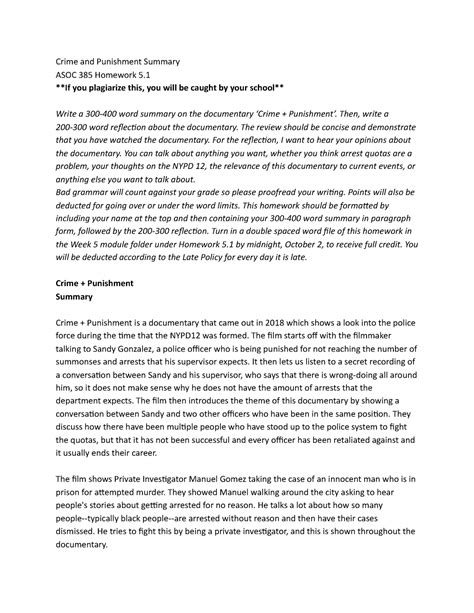 Crime and Punishment Summary - Warning: TT: undefined function: 32 ...