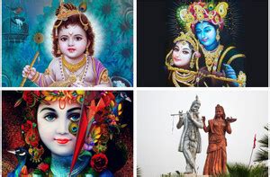 Poster 4 Combo Bal Krishna, Lord Krishna Poster | Radha-Krishna,Laddu ...