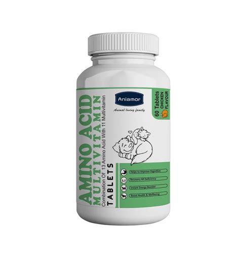 Aniamor Amino Acid Multivitamin Tablets for Dogs and Cats | Helps in ...