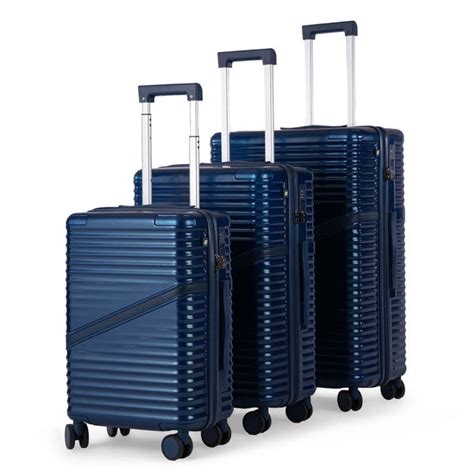 Oblique Combo | Blue | Set of 3 Hard Luggage