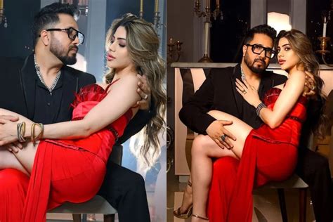 Bigg Boss Fame Nikki Tamboli Sits in the Lap of THIS Singer in a Red ...