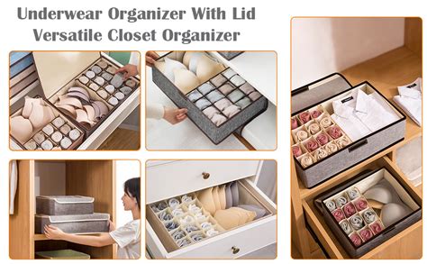 House of Quirk Innerwear Organizer 16+1 Compartment Non-Smell Non Woven ...