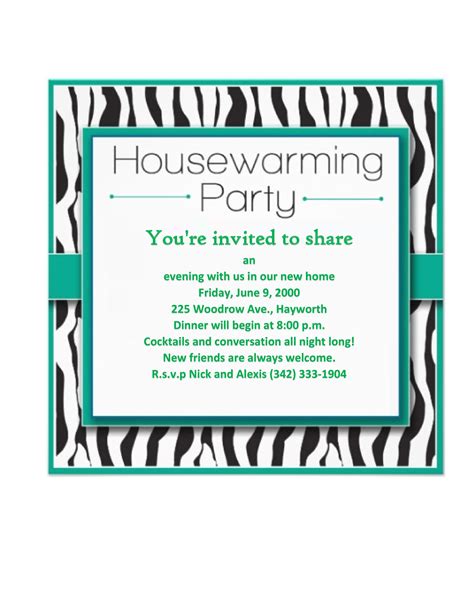 40+ Free Printable Housewarming Party Invitation Templates