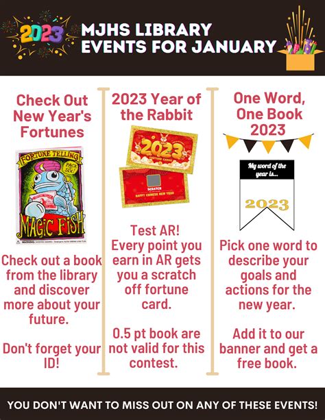 January Library Activities | Mission Jr. High School