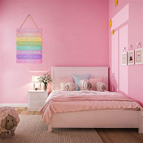 Buy Room Decor Aesthetic for Teen Girls Rainbow Inspirational Wall Art ...