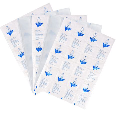 Buy 5 Sheets Dry Ice Packs for Shipping Frozen Food Cold Packs for ...