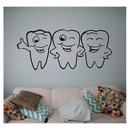 VVWV Dental Clinic Wall Sticker Decal Logo Sticker Black (Dental Clinic ...
