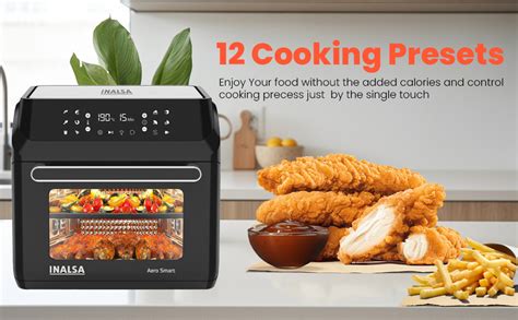 INALSA Air Fryer Oven With 23L Capacity|1700 W-12 Preset Programs ...