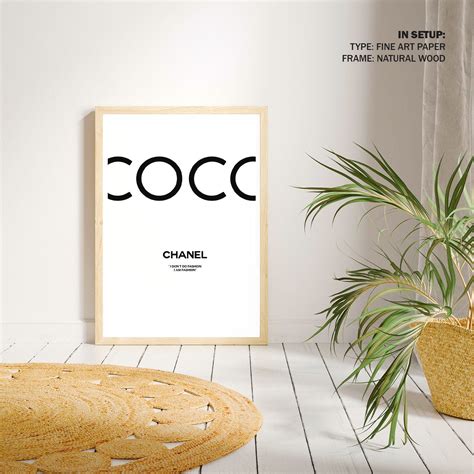 Coco Chanel Poster in White II: Buy Premium Framed Fashion Posters ...