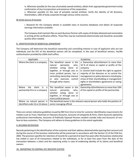 KYC and AML Policy | Meet Finance Pvt Ltd