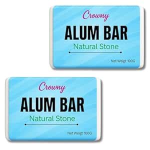 Crowny Alum Bar after Shave Fitkari with travel case - 200g 100% Pure ...