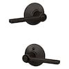Schlage F40 LAT Latitude Aged Bronze Universal Interior Bed/Bath ...