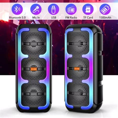 2000W Portable Bluetooth FM Party Speaker Sub Woofer India | Ubuy