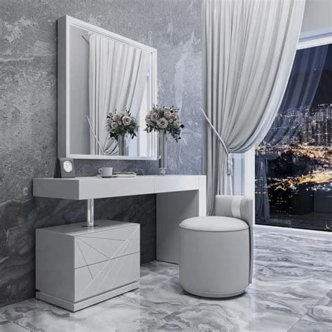 Shun Dressing Table Set with Mirror