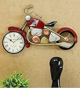 Buy M.S. Art Iron Metal Speed Bike Red Clock Msa 05 - Analog Online at ...
