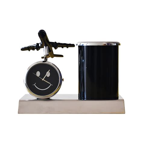 Metal Aeroplane Pen Stand Showpiece, upto 60% off