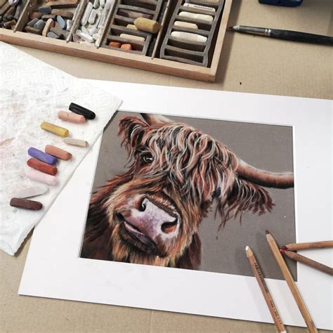 Curious Highland Moo - Pastel Workshop, The Emporium - Wellingborough ...