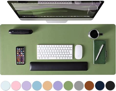 Amazon.com : K KNODEL Desk Mat, Blotter, Dual-Sided Office Desk Pad ...