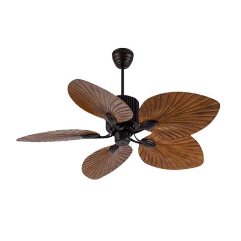 JS-LXR AA0050 Tropical Designer Fans with Light Matt Black Finish 5 wa