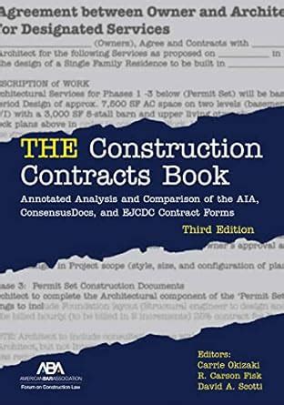 Buy The Construction Contracts Book: Annotated Analysis and Comparison ...