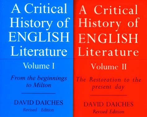 Critical History of English Literature - Volume 1 and 2 (Combo Pack) by ...