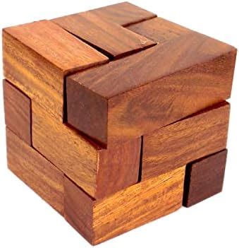 Zyntix 3D Wooden 6-Pieces Pillar Interlocking Block Toy Puzzles for ...