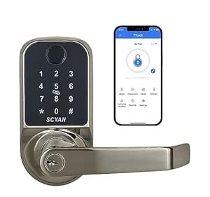 SCYAN Smart Door Lock, Scyan X1, 5 in 1 Fingerprint Biometric Door Lock ...