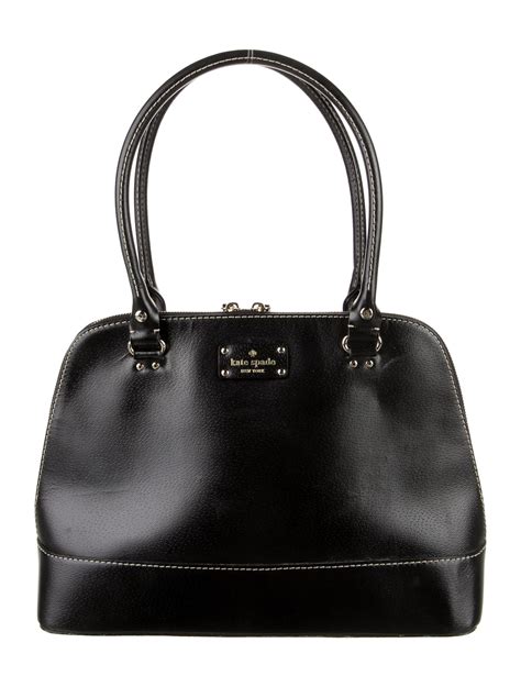 Kate Spade New York Leather Handle Bag - Black Handle Bags, Handbags ...