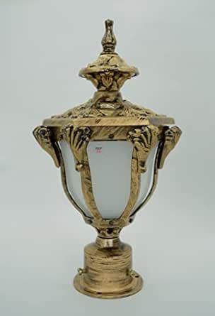 WOKE Traditional Outdoor Gate Lights Cast Aluminium Unbreakable Acrylic ...