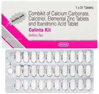 Calinta Kit 50000002520150 Mg Tablet 31 - Uses, Side Effects, Dosage ...