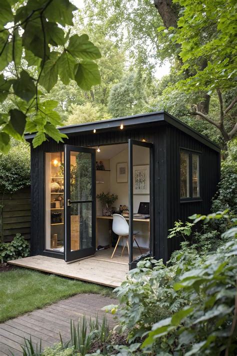 12+ Stylish Black & White Shed Ideas to Inspire You - Garden.eco