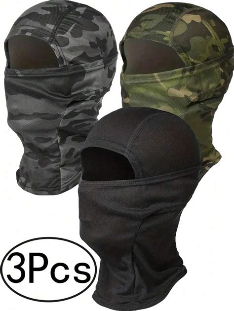 3Pcs Ski Mask For Men Women, Balaclava Face Cover, Shiesty Mask UV ...