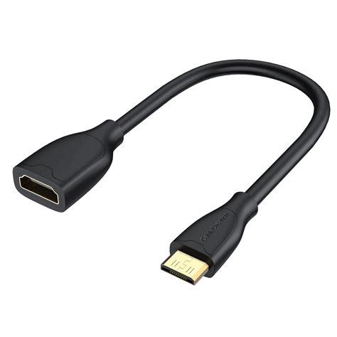 Buy CableCreation Mini HDMI to HDMI Cable, 0.5ft Mini-HDMI Male to HDMI ...