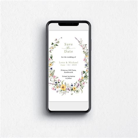 Lena Digital Save the Date - Pure Invitation Wedding Invites