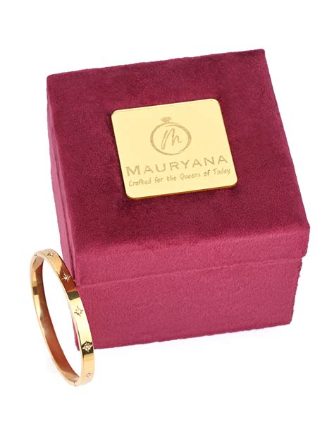 MAURYANA - Stainless Steel 18k Gold Plated Luxury Bangle