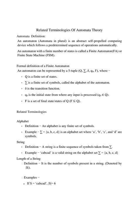 Image result for Introduction to Automata in Computer
