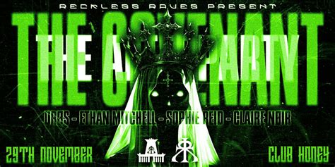 RECKLESS RAVES: THE COVENANT AFTERPARTY, Club Honey, Belfast, 29 ...