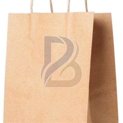 10x5x13 Inch Plain Kraft Paper Handle Bag Manufacturers and Suppliers ...