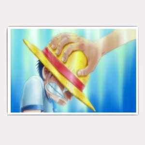 Hawtskin One Piece Anime Luffy Crying 18X12 Inch Ready To Stick Poster ...