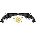 Ya Qi li Toys Set Of 2 Plastic Mini Toy Revolver Gun With 8 Rounds ...