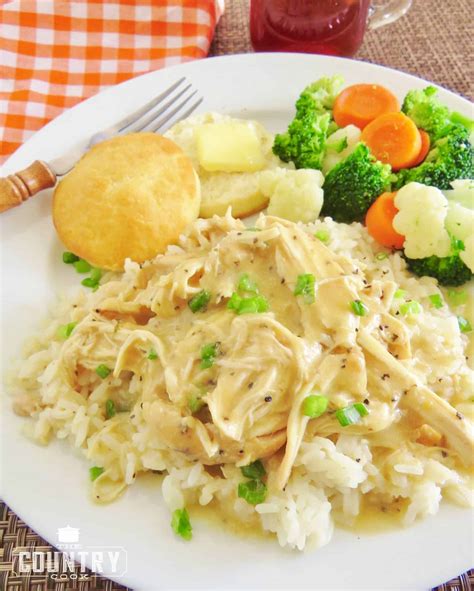 Crock Pot Chicken and Gravy - The Country Cook