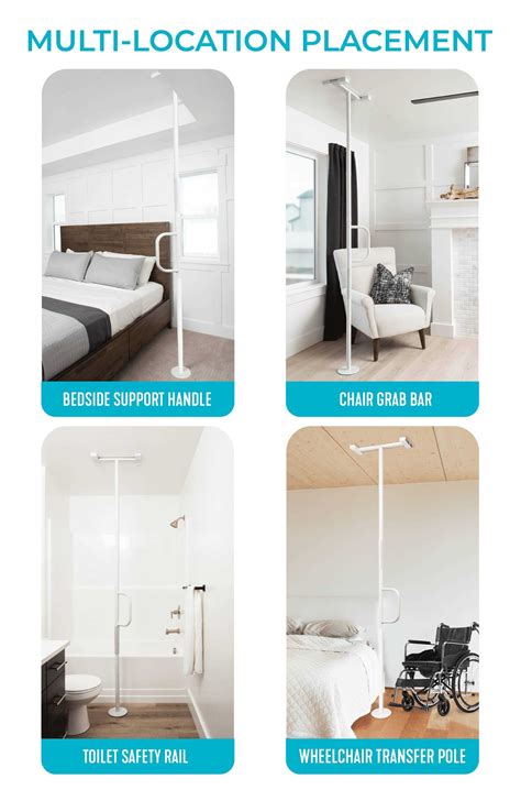 Able Life Universal Floor to Ceiling Grab Bar - Shop Hardware Tools for ...