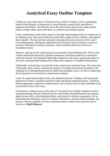 Example of Analytical Essay 的图像结果