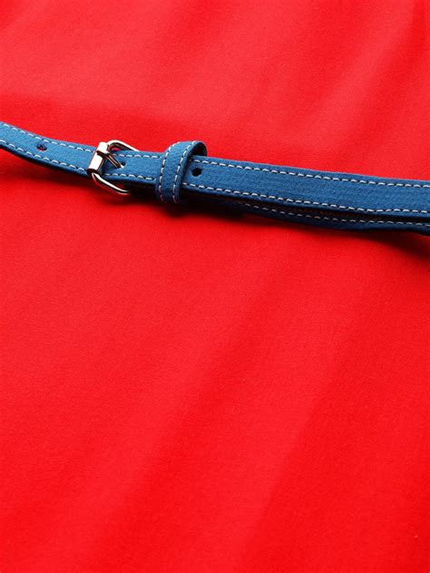 Red Dress Blue Belt