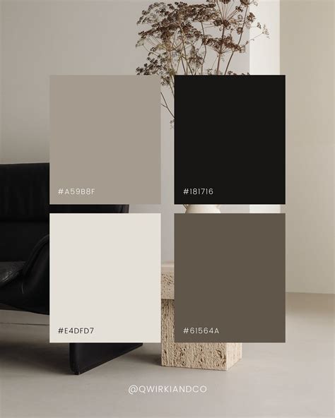 Black Grey White Color Palette