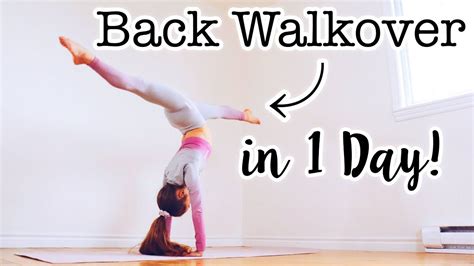 Image result for Back Walkover Tutorial for Beginners