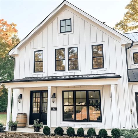 25+ White Board and Batten Exteriors That Prove Minimalism is the New ...