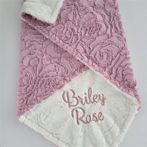 Personalized Baby Blanket for Baby Girl Customized Minky Baby Blanket ...